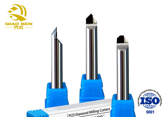 30 35 40 45 Degree Pcd Milling Cutter 6mm Cnc Router End Mill